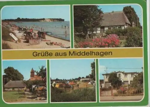 Middelhagen, Rügen - u.a. Campingplatz Lobbe - 1989