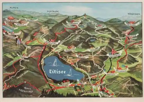 Titisee mit Feldberggebiet - ca. 1965