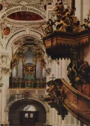 Passau - Dom, Orgel und Kanzel - 1980