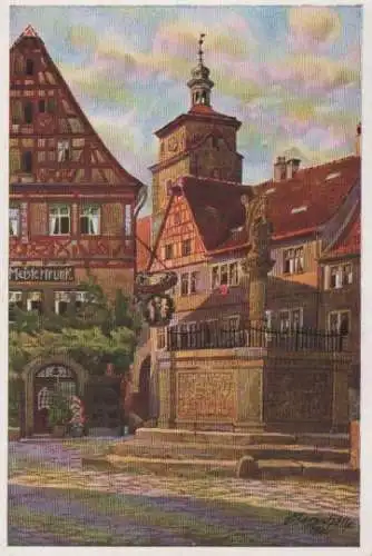 Rothenburg - Kapellenbrunnen - ca. 1935