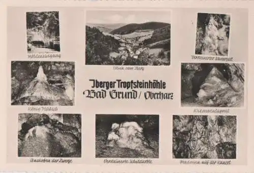 Bad Grund - Tropfsteinhöhle Iberg - ca. 1955