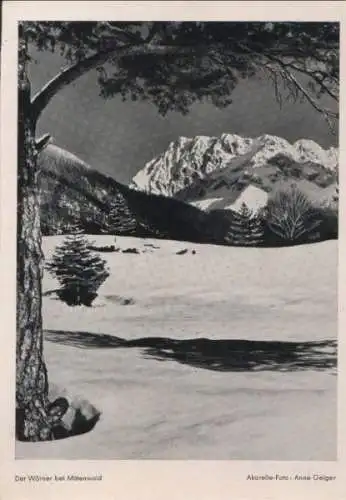 Mittenwald - Der Wörner - ca. 1950