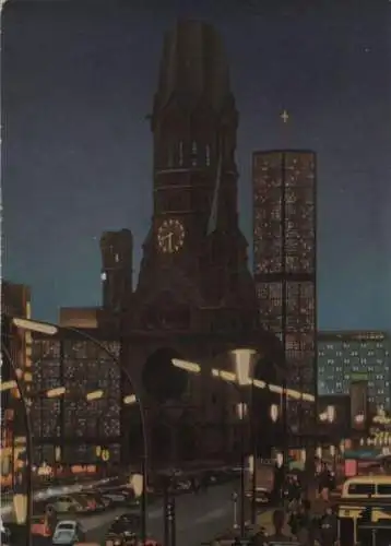 Berlin-Charlottenburg, Gedächtniskirche - Nacht