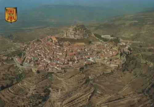 Spanien - Morella - Spanien - von oben