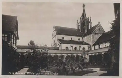 Tübingen-Bebenhausen - Klostergarten mit Kirche - 1930