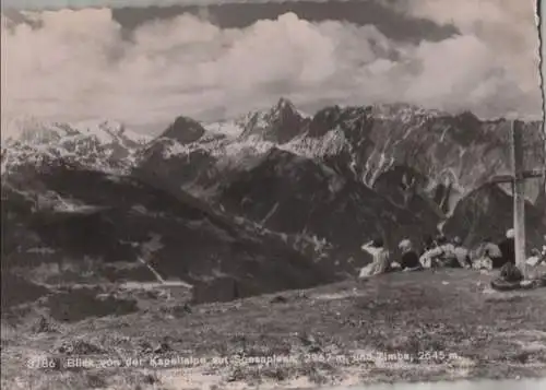 Österreich - Österreich - Schruns - Hochjoch/Kapellalpe - Blick auf Zimba - ca. 1955