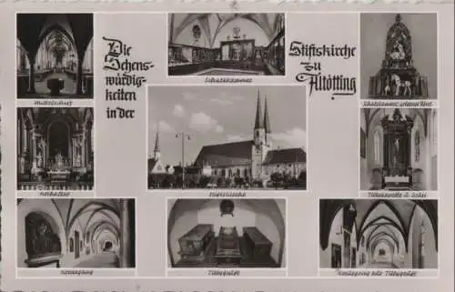 Altötting - Stiftskirche, u.a. Ansicht - 1960