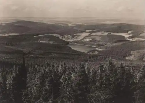 Auersberg - Blick zur Talsperre des Friedens - 1974