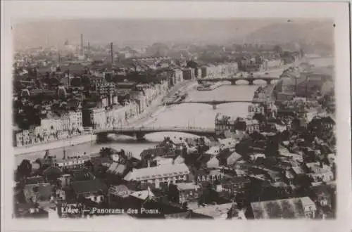 Belgien - Liege, Lüttich - Belgien - Panorama des Ponts