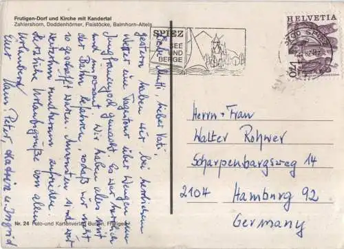 Schweiz - Frutigen - Schweiz - Dorf und Kirche