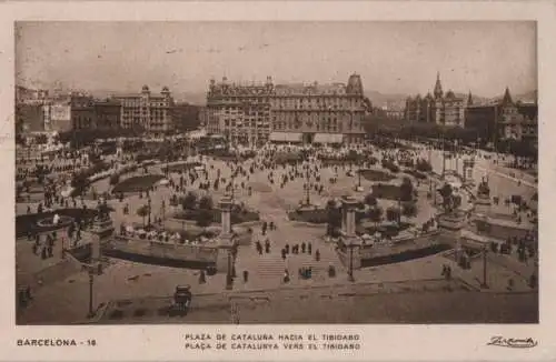 Spanien - Spanien - Barcelona - Plaza de Cataluna - 1930