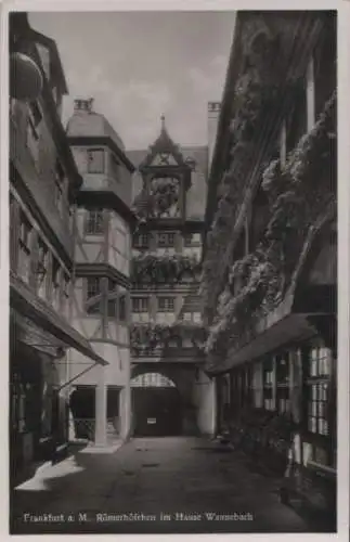 Frankfurt Main - Römerhöfchen im Haus Wannebach - ca. 1955