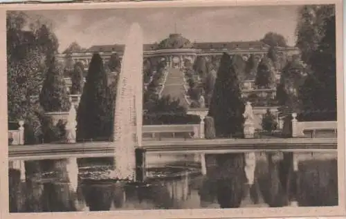 Potsdam - Sanssouci - Große Fontaine - ca. 1935