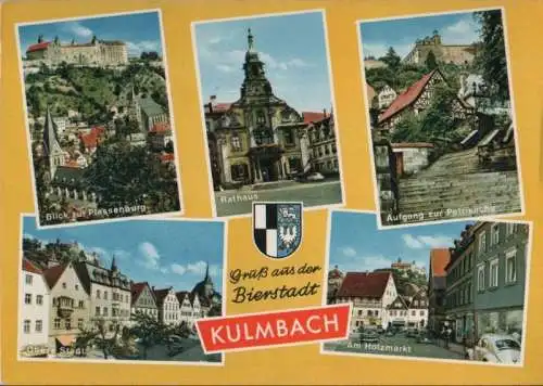 Kulmbach - u.a. Blick zur Plassenburg - 1975