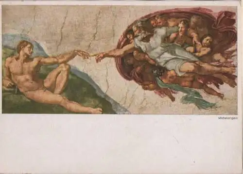 Michelangelo - Erschaffung des Adam - 1958