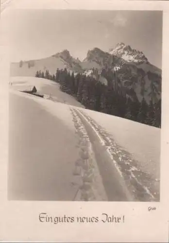 Gutes neues Jahr Schneelandschaft