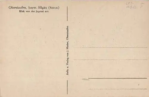 Oberstaufen - Blick von der Jugend aus