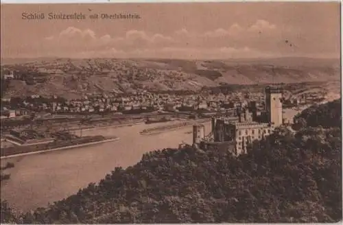 Lahnstein-Oberlahnstein - mit Schloß Stolzenfels - ca. 1935