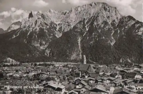 Mittenwald mit Karwendel - ca. 1955