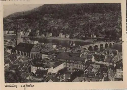 Heidelberg - mit Neckar - 1957