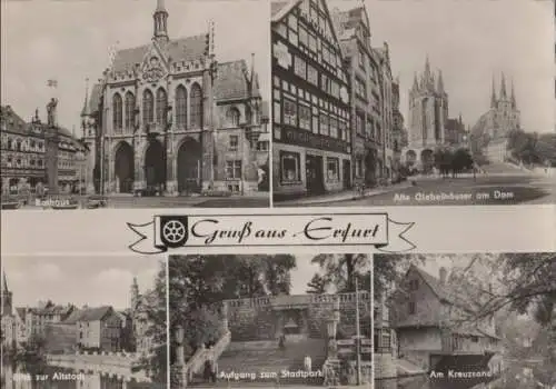 Erfurt - u.a. Aufgang zum Stadtpark - 1966