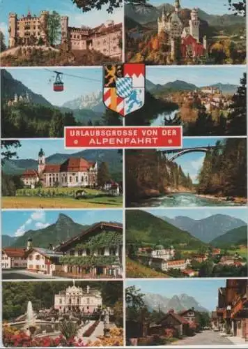 Alpen - Alpenfahrt, u.a. Kloster Ettal - ca. 1980