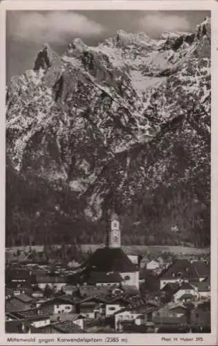 Mittenwald - gegen Karwendelspitzen - ca. 1955