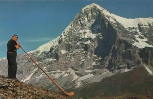 Schweiz - Schweiz - Eiger - Alphornbläser - ca. 1965