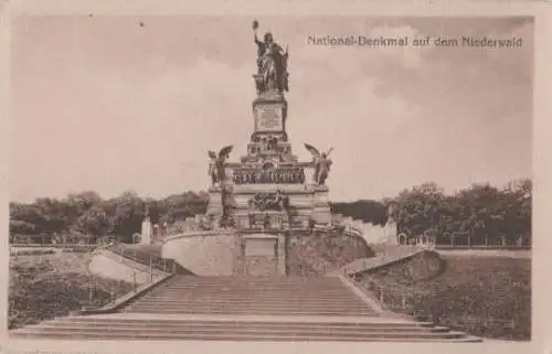 Rüdesheim - Nationaldenkmal auf Niederwald - ca. 1935