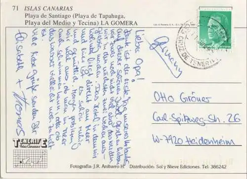 Spanien - La Gomera - Spanien - Playa de Santiago