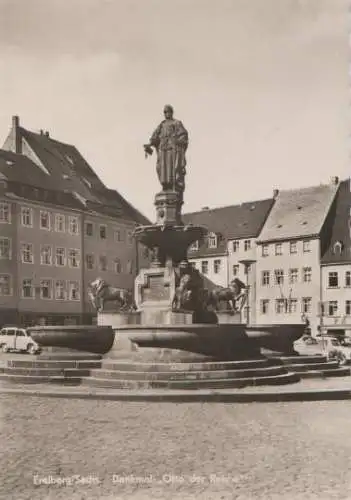 Freiberg - Denkmal Otto der Reiche - ca. 1965