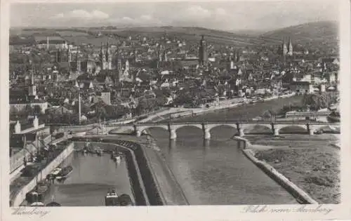 Würzburg - Blick vom Steinberg - ca. 1955