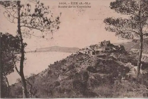 Frankreich - Frankreich - Eze - Route de la Corniche - ca. 1935