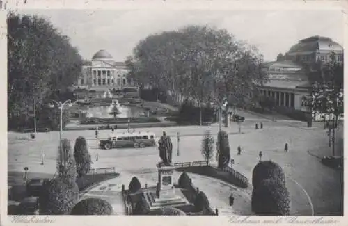 Wiesbaden - Kuhaus mit Staatstheater - 1932