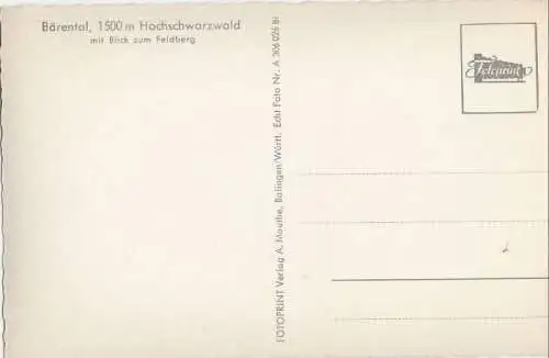 Schwarzwald - Bärental