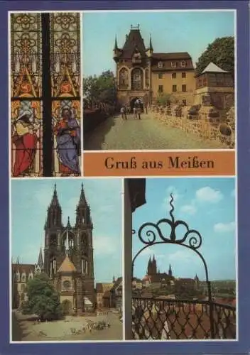 Meißen - u.a. Aufgang zum Dom - 1988