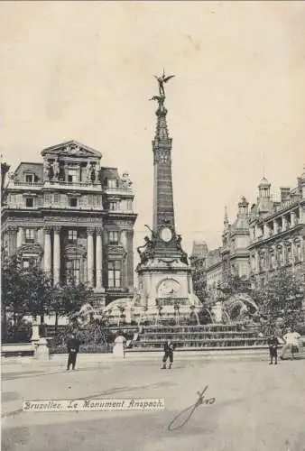 Belgien - Brüssel - Bruxelles - Belgien - Monument Anspach