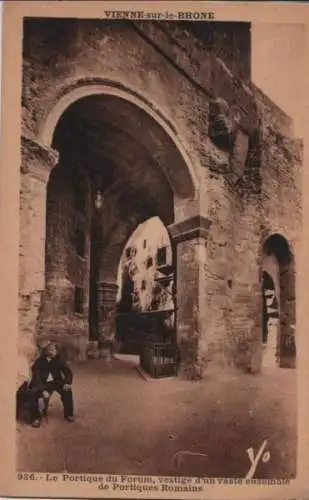 Frankreich - Frankreich - Vienne-sur-le-Rhone - Portique du Forum - ca. 1935