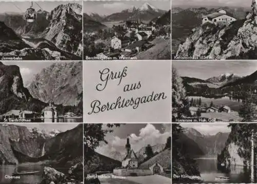 Berchtesgaden - u.a. Bergkirchlein Ramsau - ca. 1965