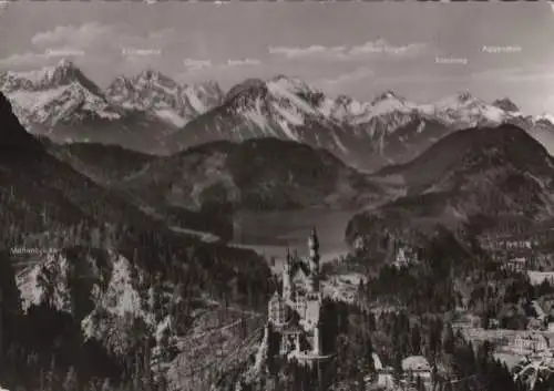 Schwangau Neuschwanstein - mit Marienbrücke - 1958