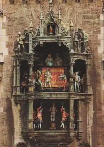 München - Glockenspiel am Rathaus - 1974