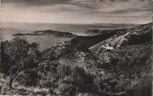 Frankreich - Frankreich - Eze - Le cap Ferrat et Esterel vus de la Grande Corniche - ca. 1960