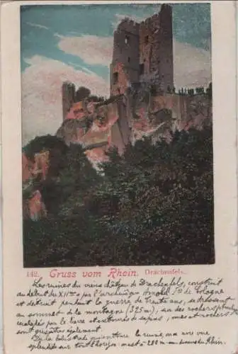 Drachenfels - Gruss vom Rhein - ca. 1925