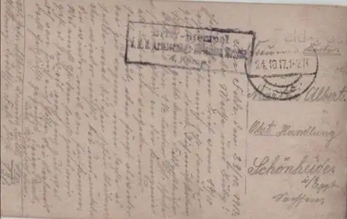 unbekannter Ort - einzelnes Haus in grüner Landschaft