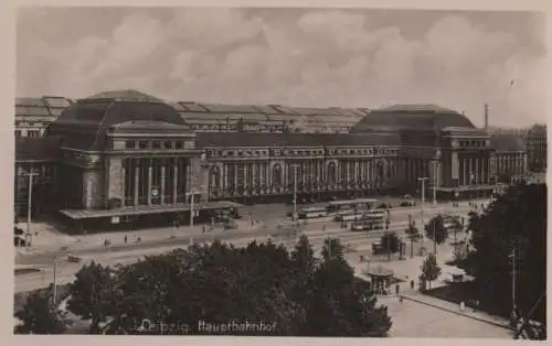 Leipzig - Hauptbahnhof - ca. 1950