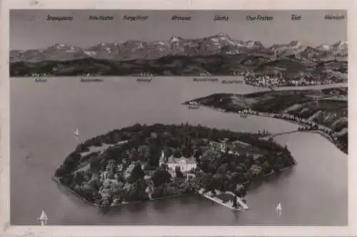 Mainau - von oben - ca. 1950