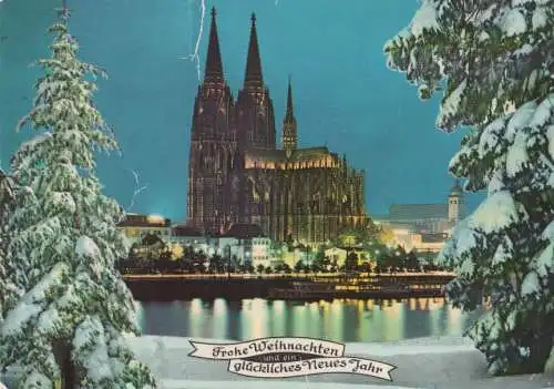 Köln - Dom in Festbeleuchtung - ca. 1980