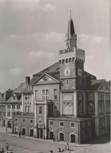 Löbau - Rathaus mit Platz der Befreiung - 1976