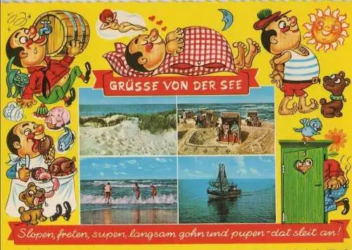 Nordsee - Grüße von der See - ca. 1980