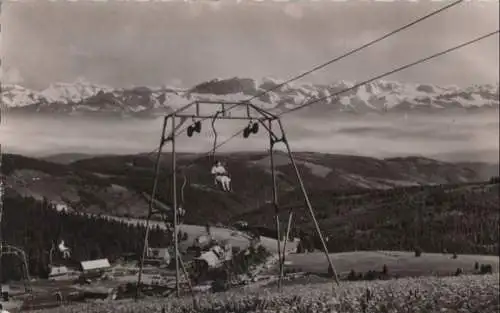 Feldberg / Schwarzwald - Hotel Feldbergerhof mit Schwebelift - 1957